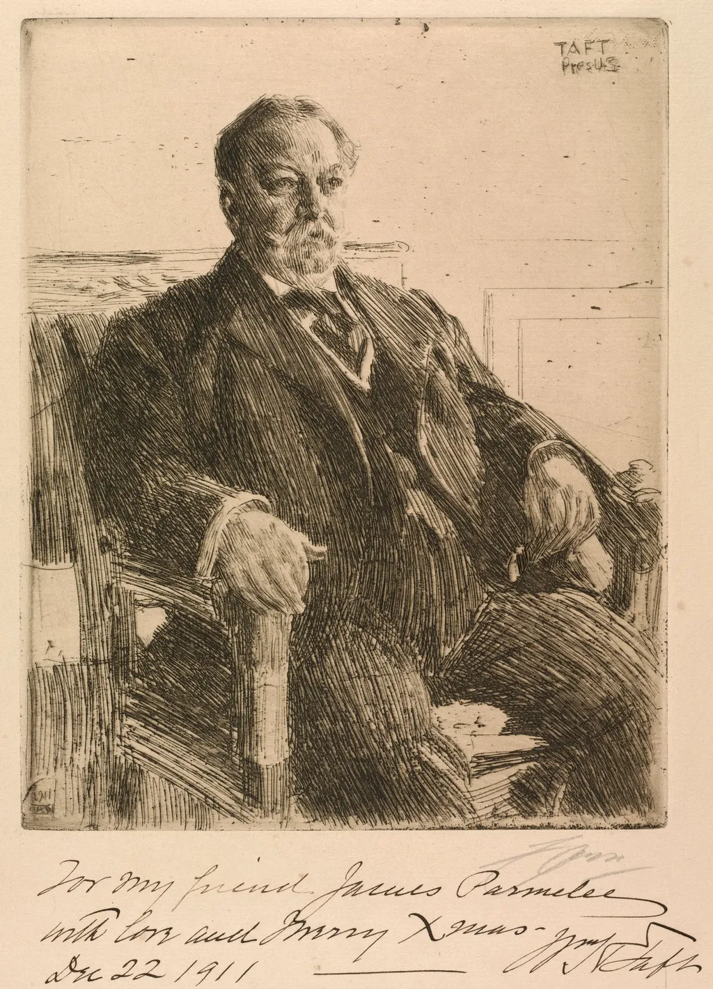 President William Howard Taft, by Anders Zorn, 1911