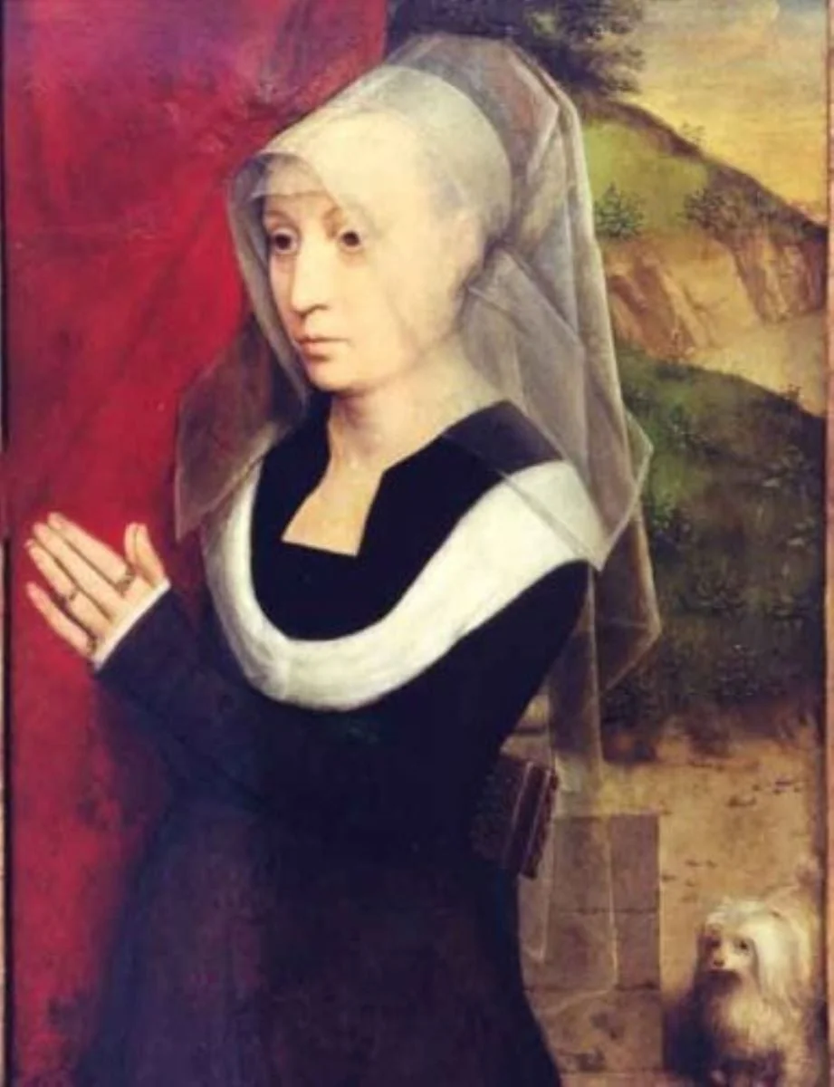Portret de donatoare, detail