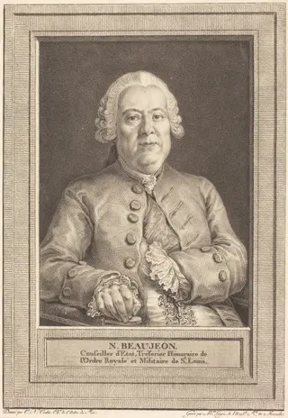 N. Beaujeon, by Thérèse-Éléonore Lingée, chalk, 1793