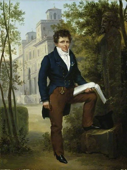 Portrait of Nicolas-Pierre Tiolier c. 1817, detail