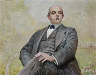Portrait of Edward Maurizio, by Jacek Malczewski, oil, 1915