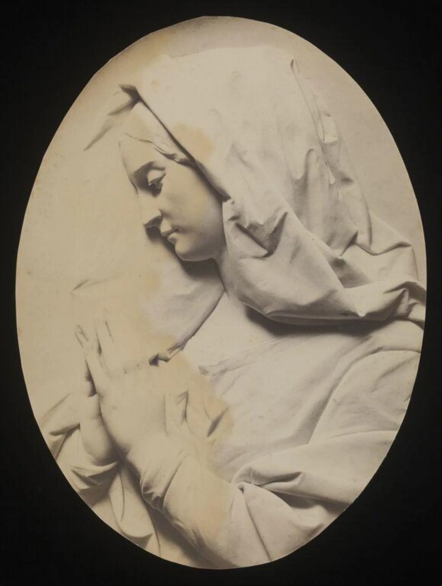 Young Woman at Prayer, detail