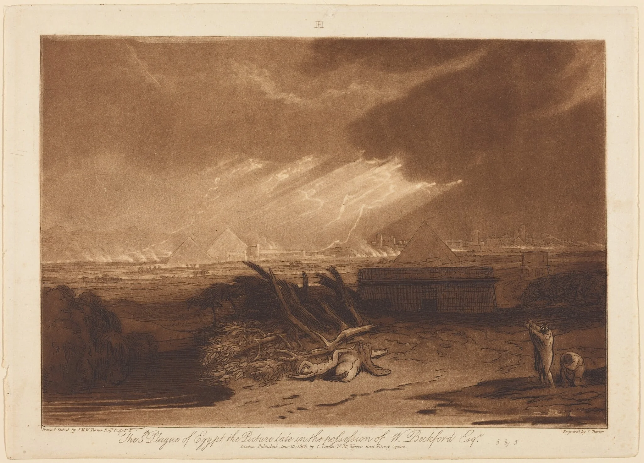 The Fifth Plague of Egypt, detail