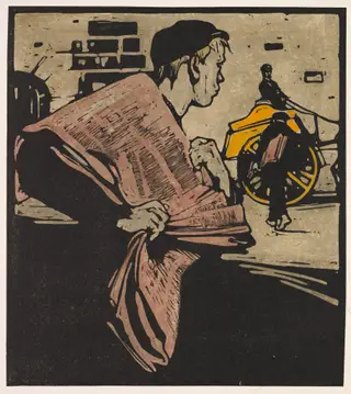 London Types: News-boy, by William Nicholson, 1898