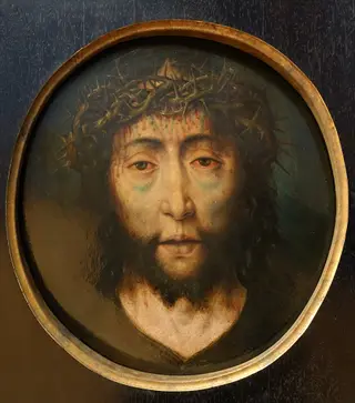 Christus mit der Dornenkrone, by Aelbrecht Bouts, paint, 1500
