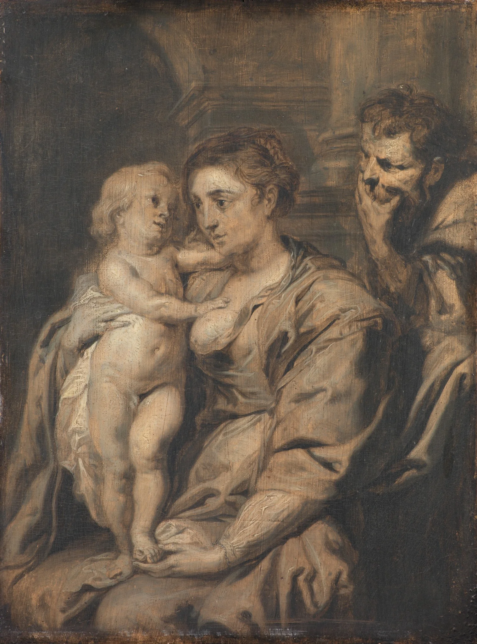 The Holy Family, detail