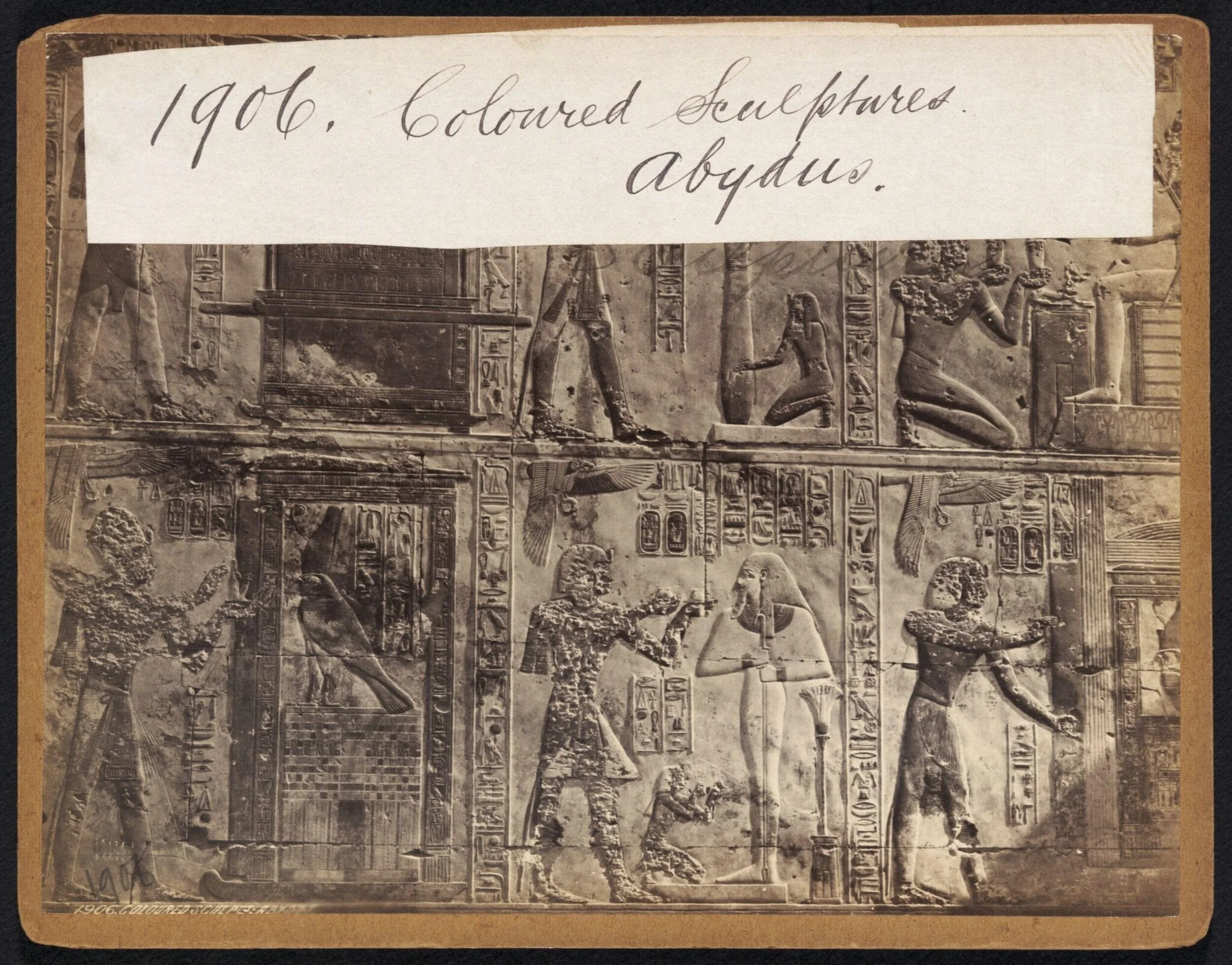 Coloured Sculptures. Abydus., detail