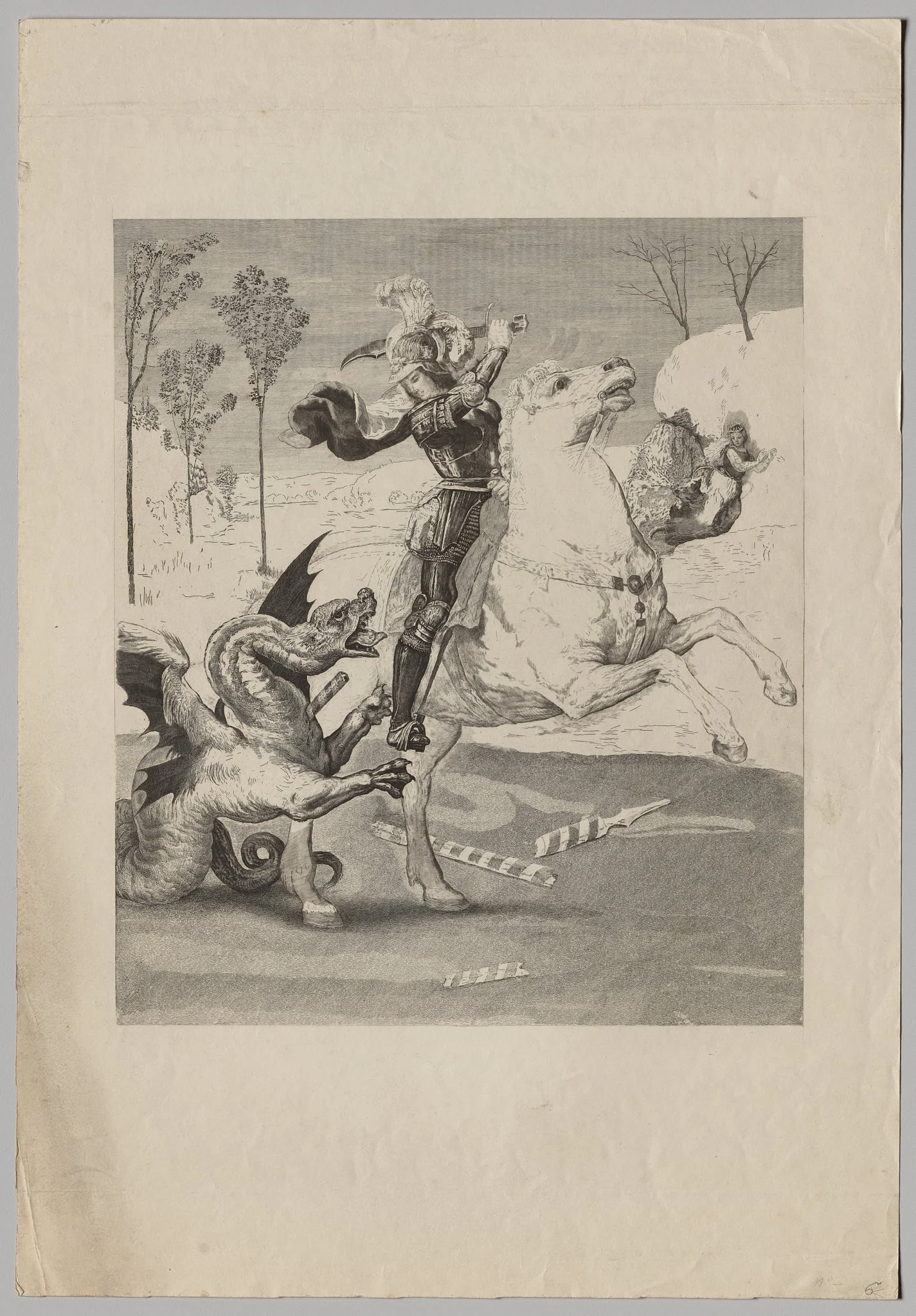 St. George and the Dragon (3), detail