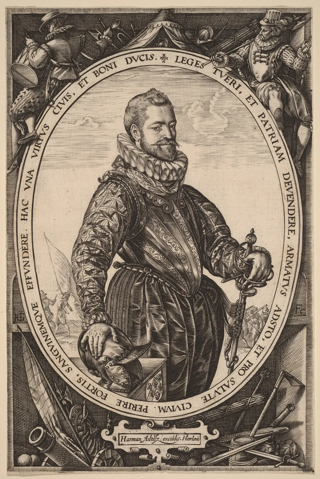 Jacques de la Faille, by Hendrick Goltzius, ink, 1580