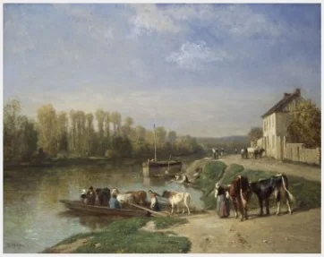 The Ferry Crossing, detail