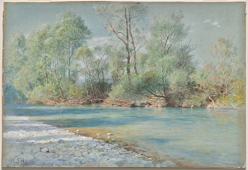 Traunstein River on the Road to Empfig, Bavaria, by William Stanley Haseltine, 1894