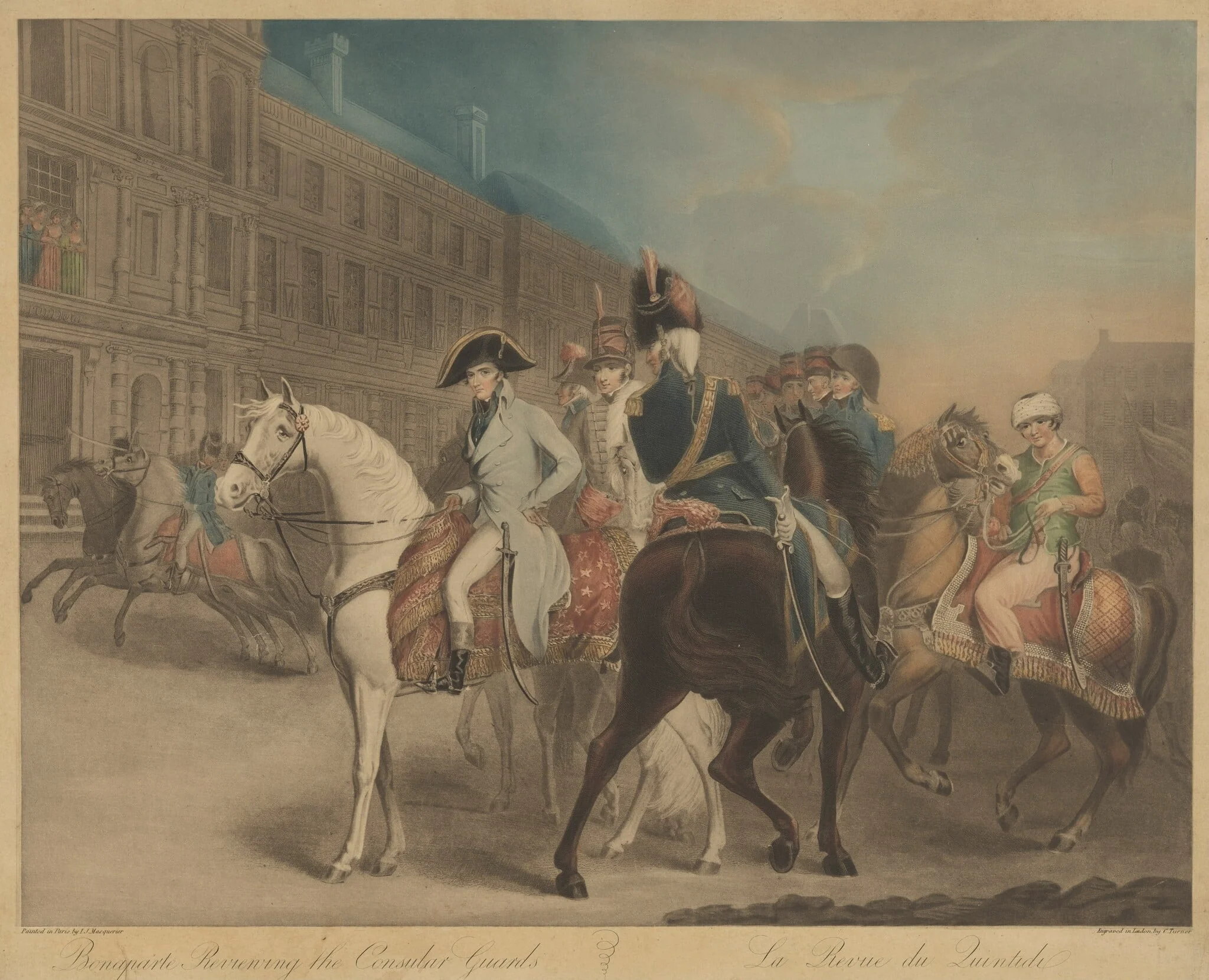 Bonaparte Reviewing the Consular Guard (La Revue du Quintidi), detail