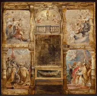 The Adoration of the Eucharist, by Peter Paul Rubens, oil, 1626