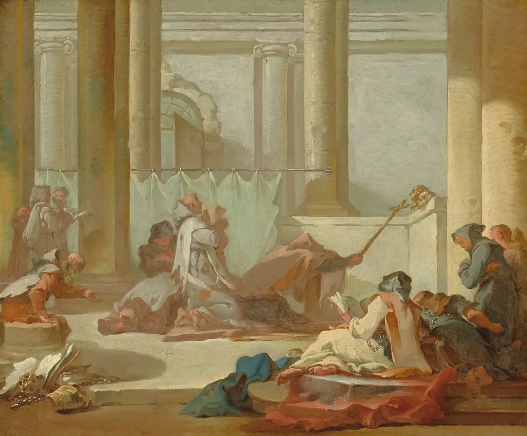 The Adoration of the Skulls, by Michel-François Dandré-Bardon, oil, 1734