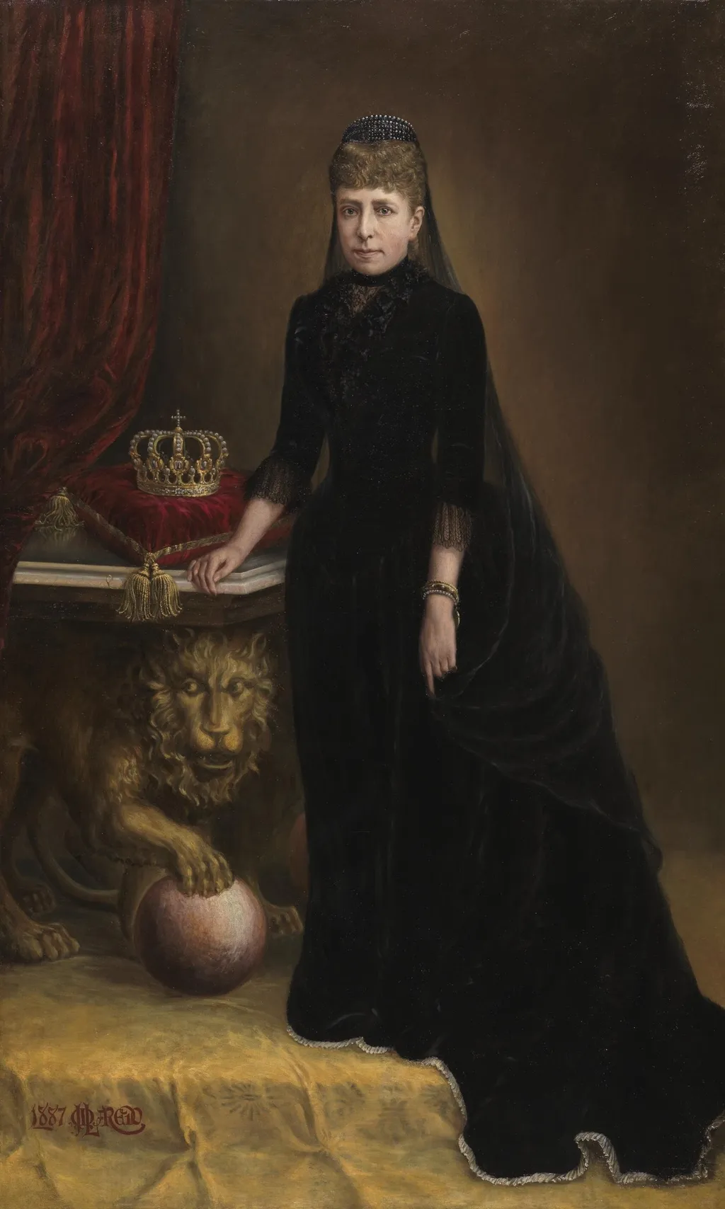 María Cristina de Habsburgo-Lorena, by Manuel José de Laredo y Ordoño, oil, 1894