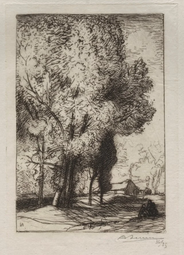 Bourrine dans les Peupliers, detail