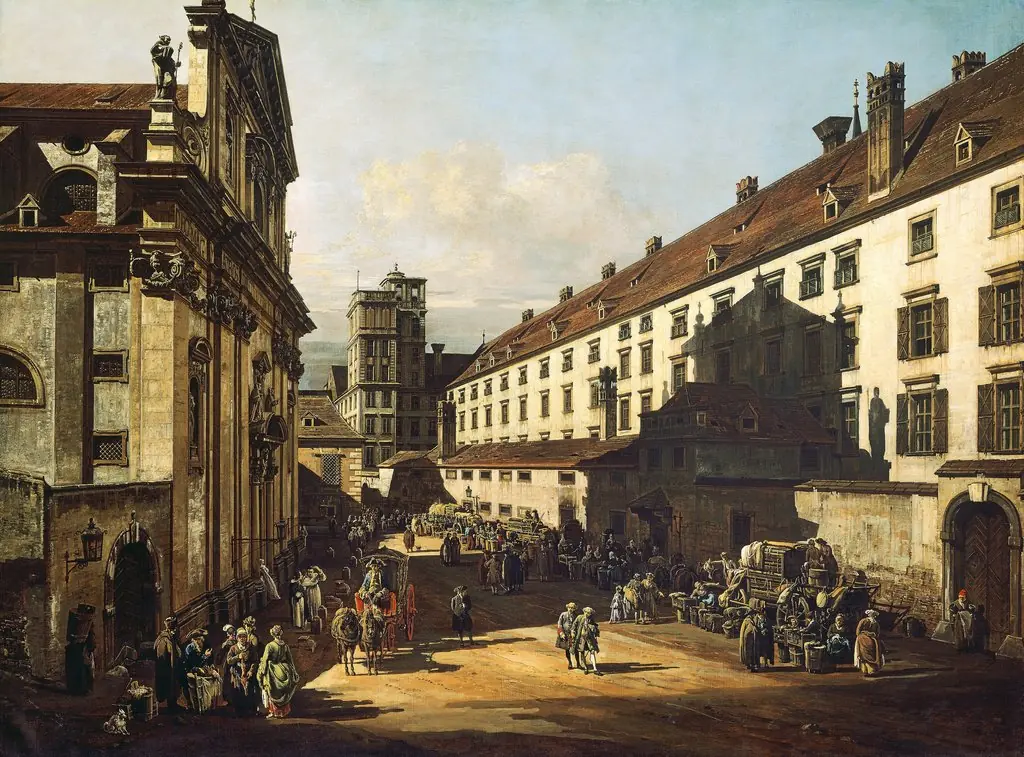 Vienna, Dominican Church, by Bernardo Bellotto, oil, 1759