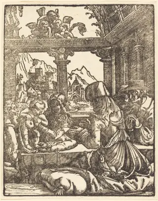 The Holy Kinship, by Albrecht Altdorfer, ink, 1520