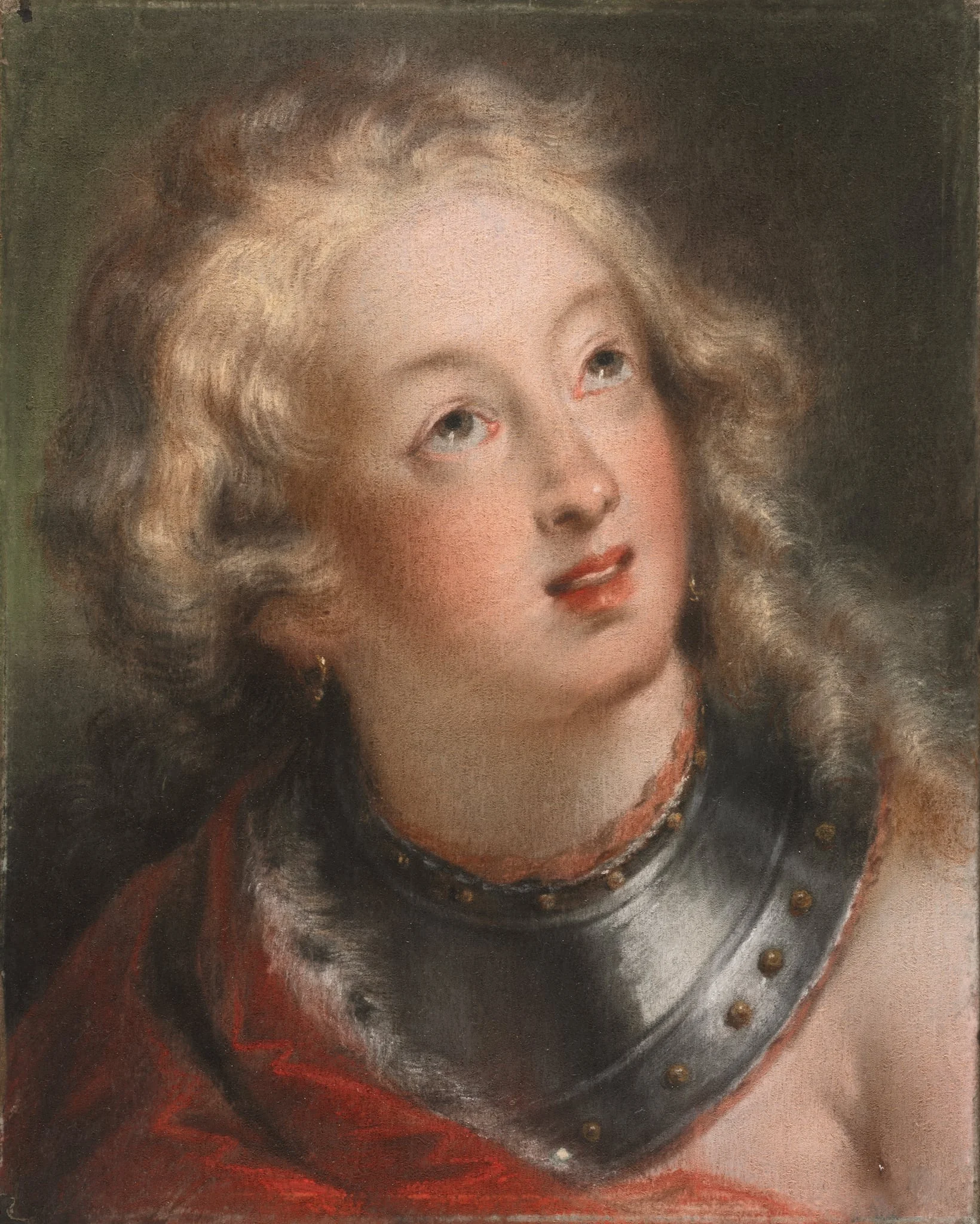 Head of a Woman (Beatrice), detail