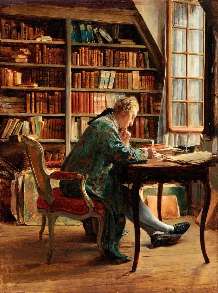 The Bibliophile, by Jean Louis Ernest Meissonier, unspecified, 1862