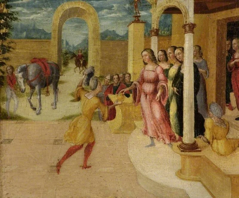 Unidentified classical subject, detail