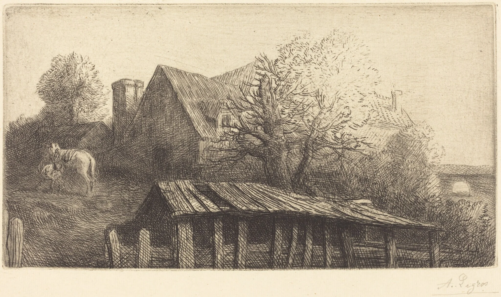 Old Inn (Une ancienne auberge), detail
