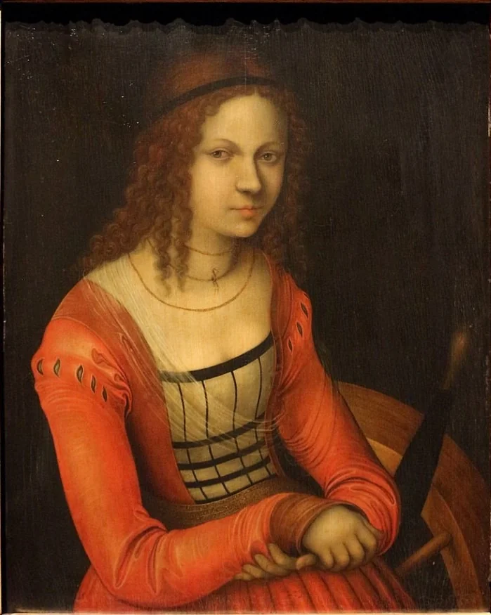 St Catherine, detail