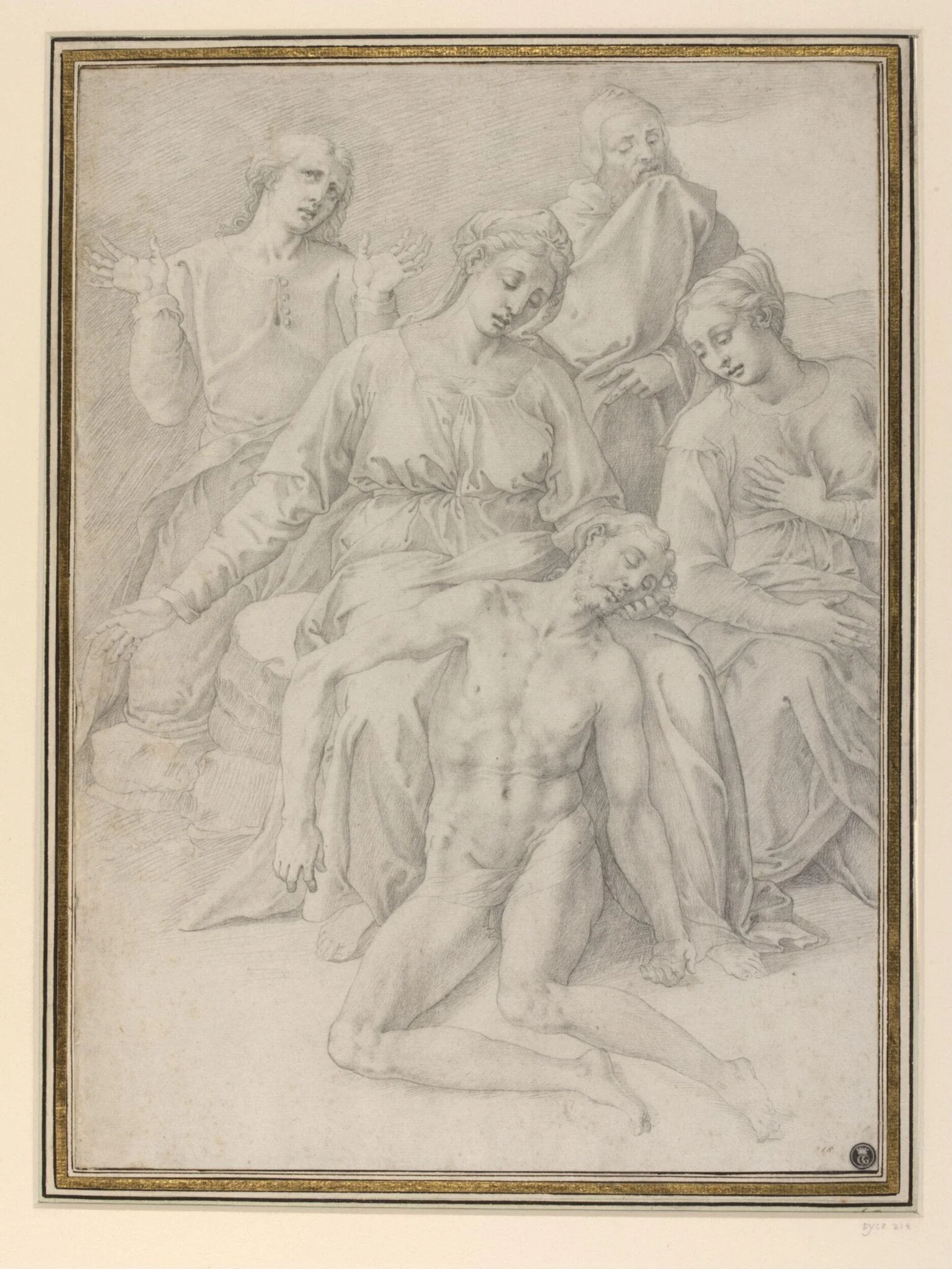 Pietà, detail