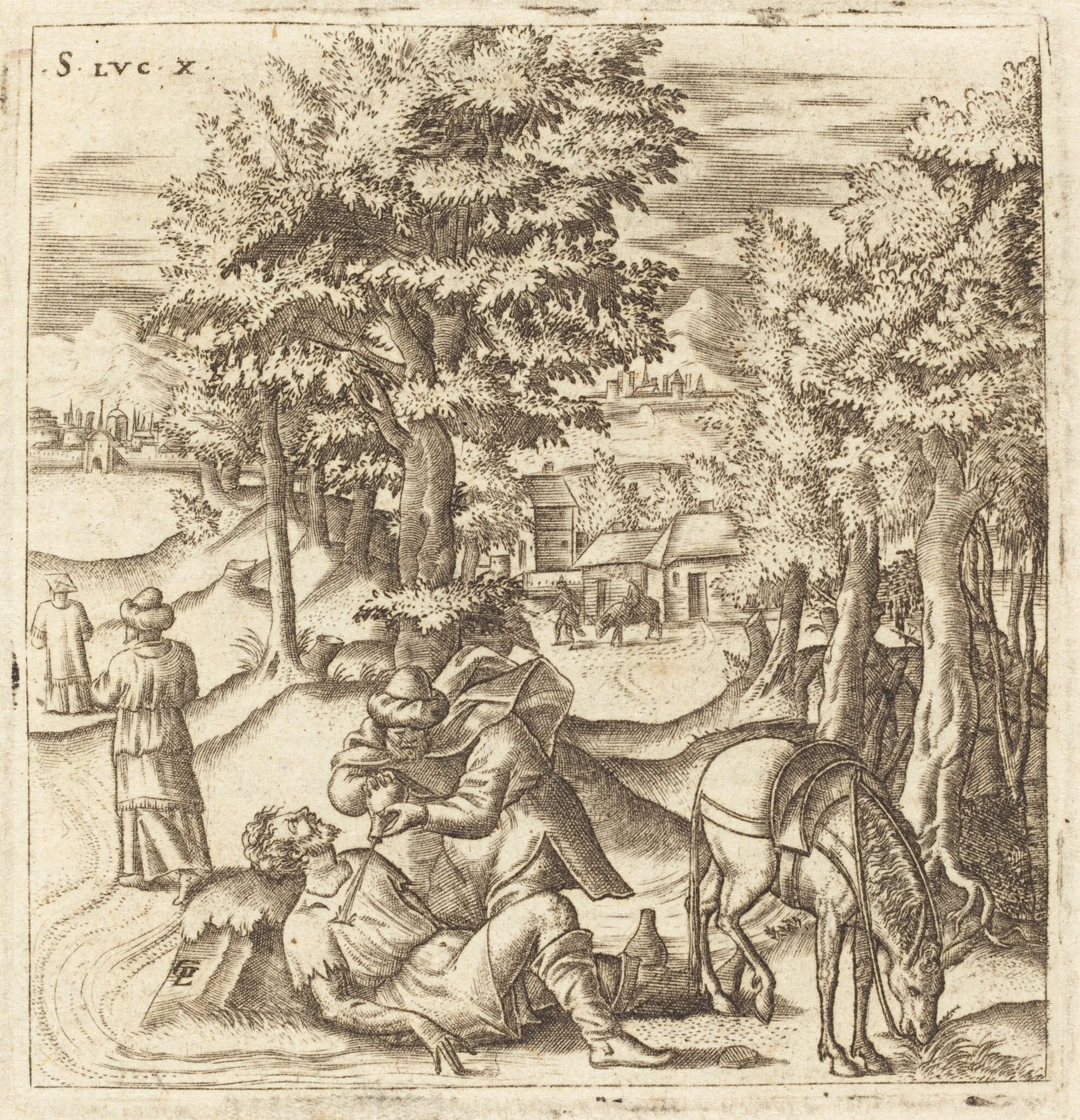 The Good Samaritan, detail