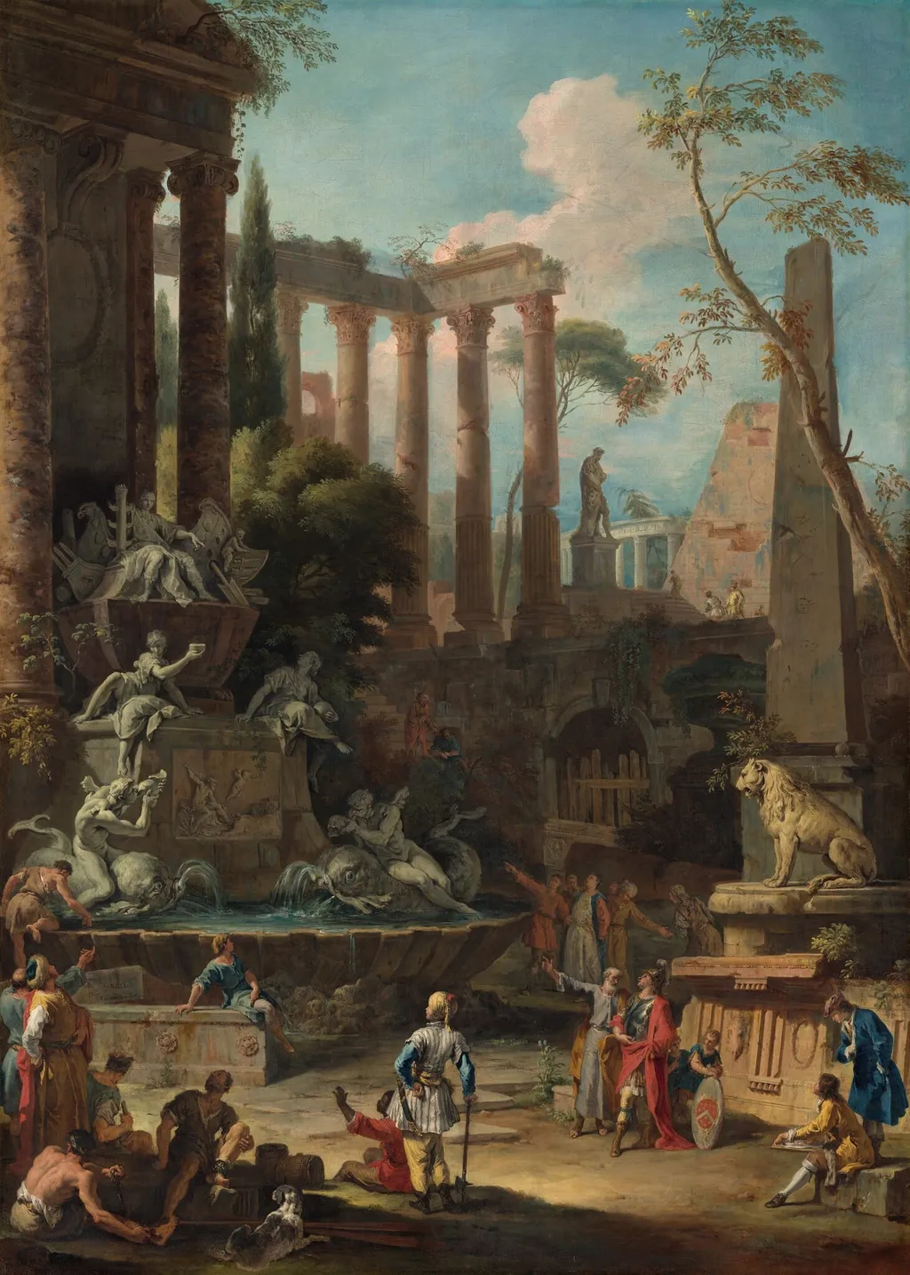 Memorial to Admiral Sir Clowdisley Shovell, by Sebastiano Ricci, oil, 1725