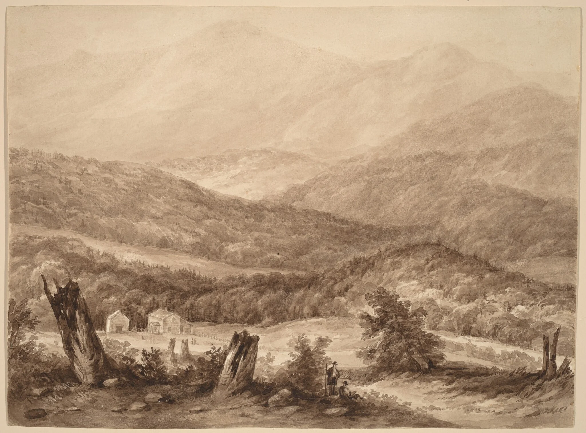 White Mountains (?), detail