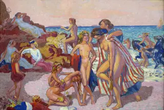 Bacchus and Ariadne, by Maurice Denis, oil, 1907