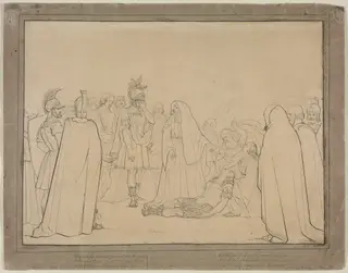 Aeneas Shown the Body of Pallas from Virgil's "Aeneid", by John Everett Millais, 1843