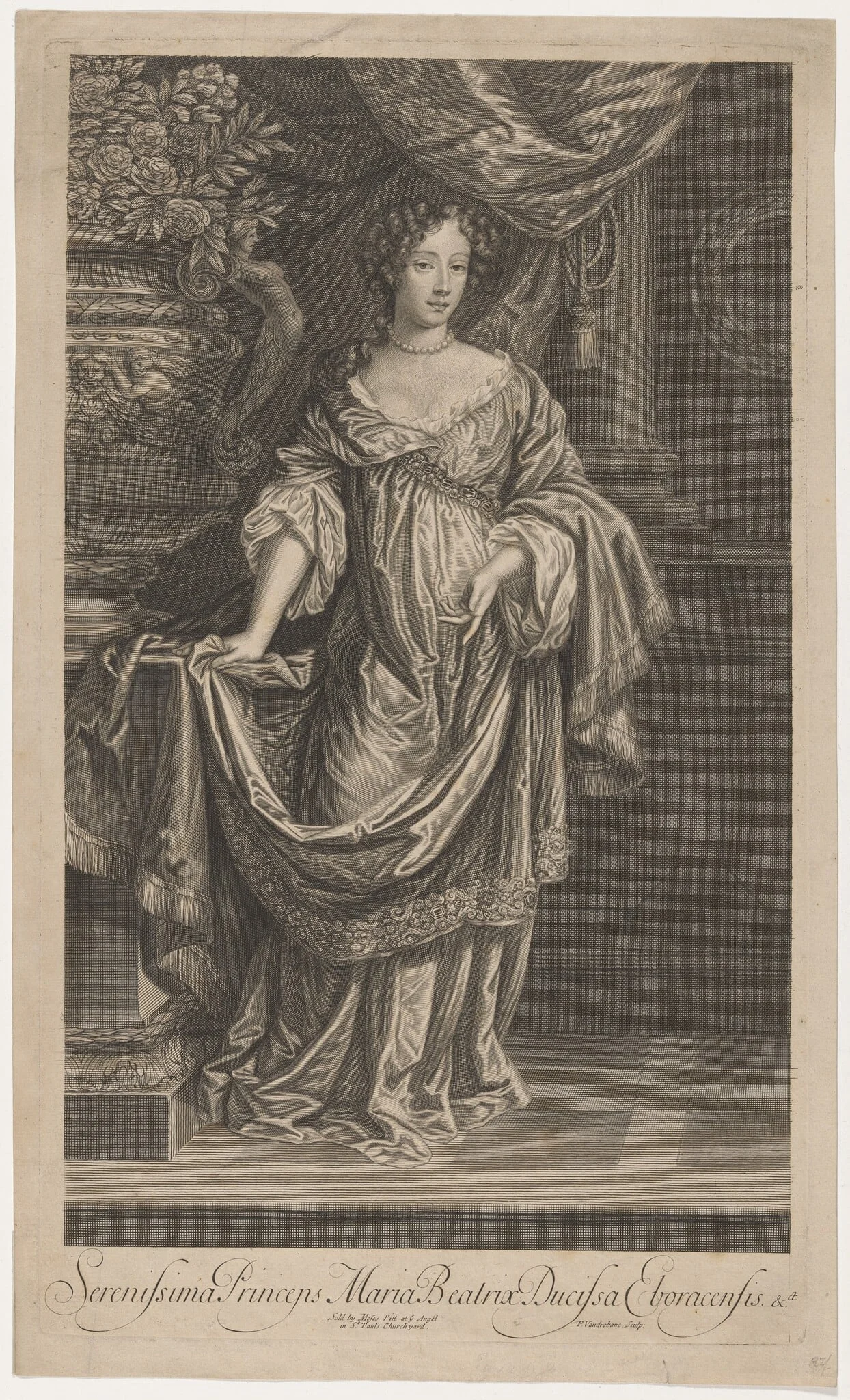 Mary of Modena, as Duchess of York, detail