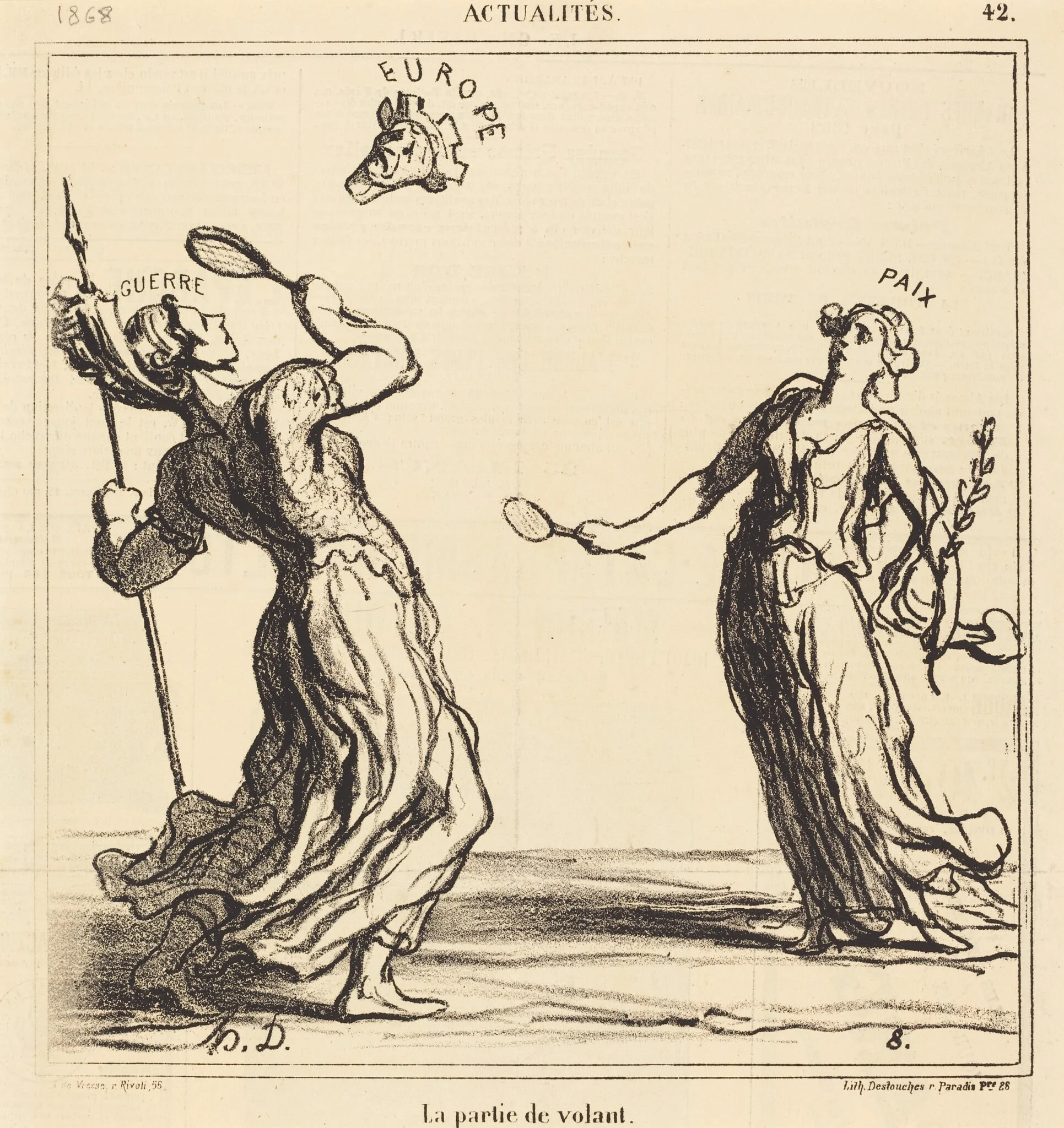 La Partie de volant, detail