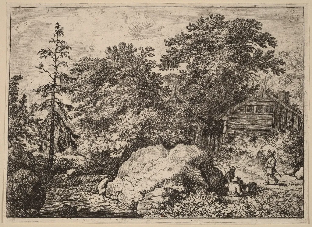 The Knoll, by Allart van Everdingen, ink, 1650