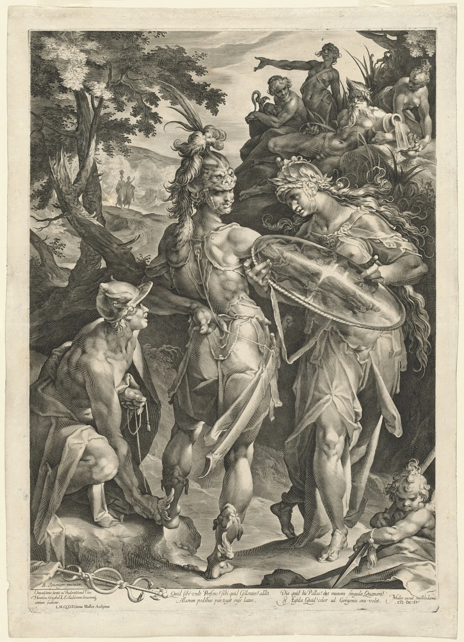 Minerva and Mercury Arming Perseus, detail