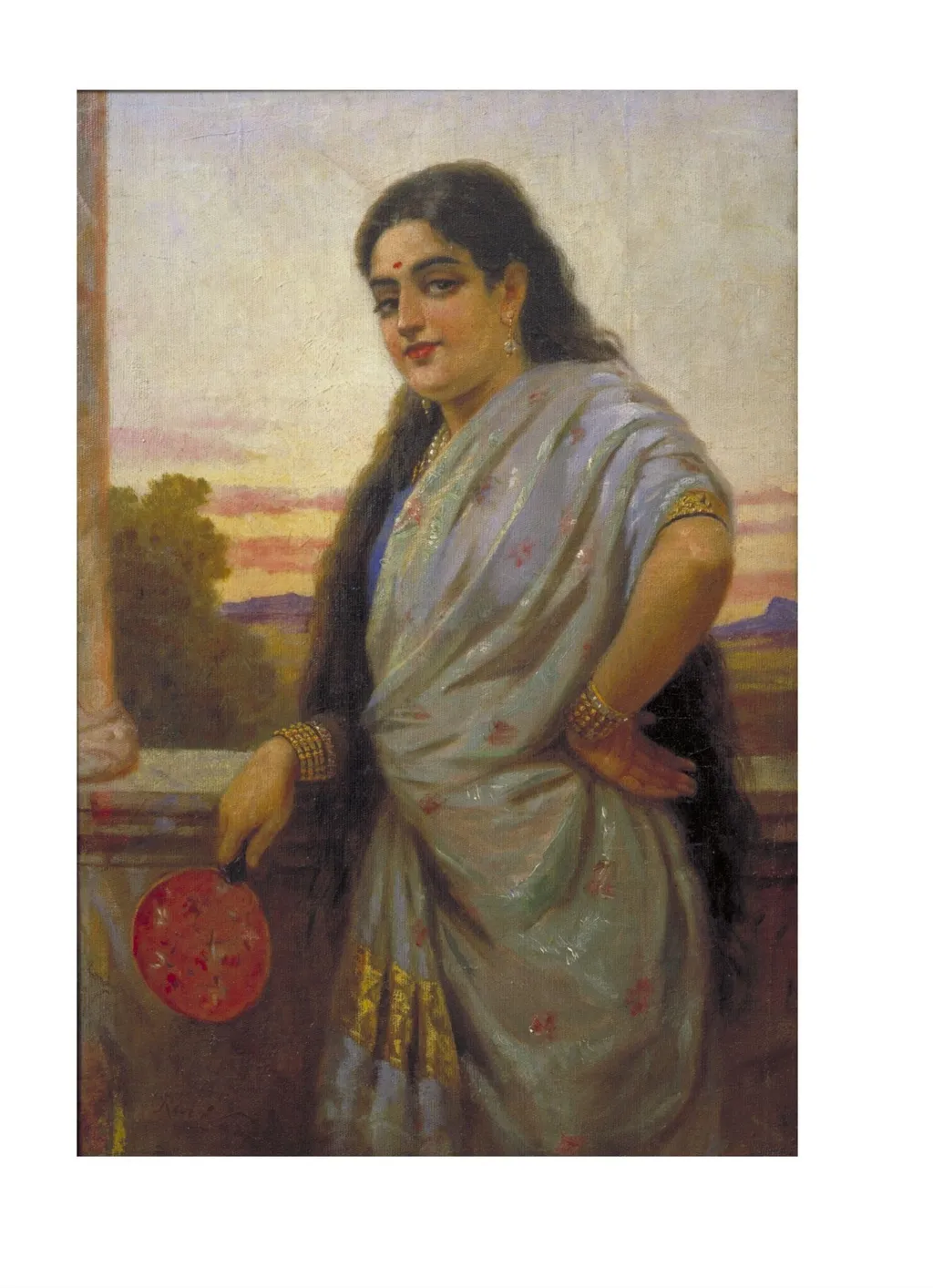 Untitled, by Varma Ravi, paint, 1895