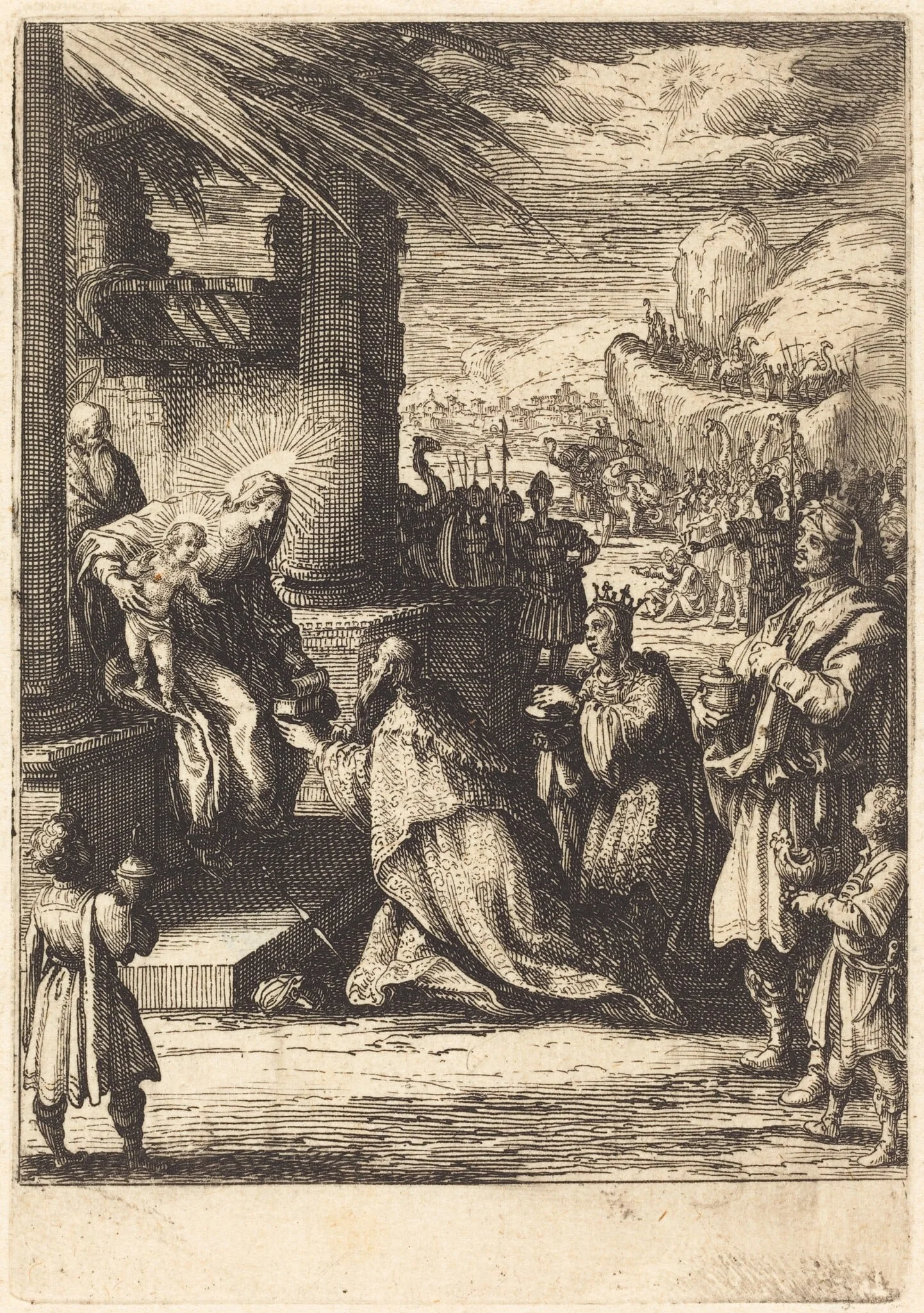 The Adoration of the Magi, detail