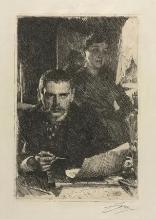 The Artist and His Wife, by Anders Zorn, 1890