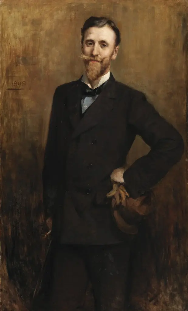 Portrait of T.P. Gill, Journalist, Secretary, Department of Agriculture and Technical Instruction, by Sarah Purser, oil, 1900