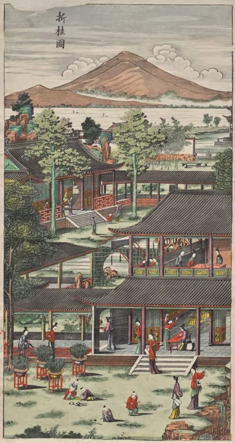 Gathering Osmanthus, detail