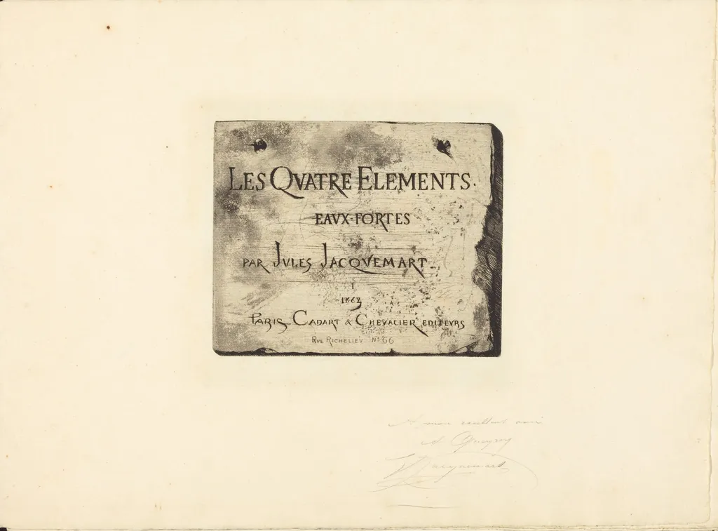 Title Page, by Jules-Ferdinand Jacquemart, ink, 1863