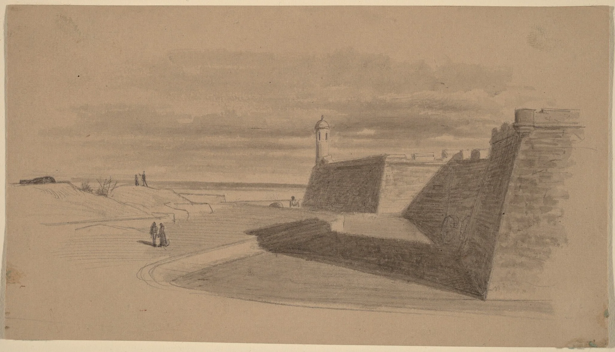 Moat at Fort Marion, Florida, detail
