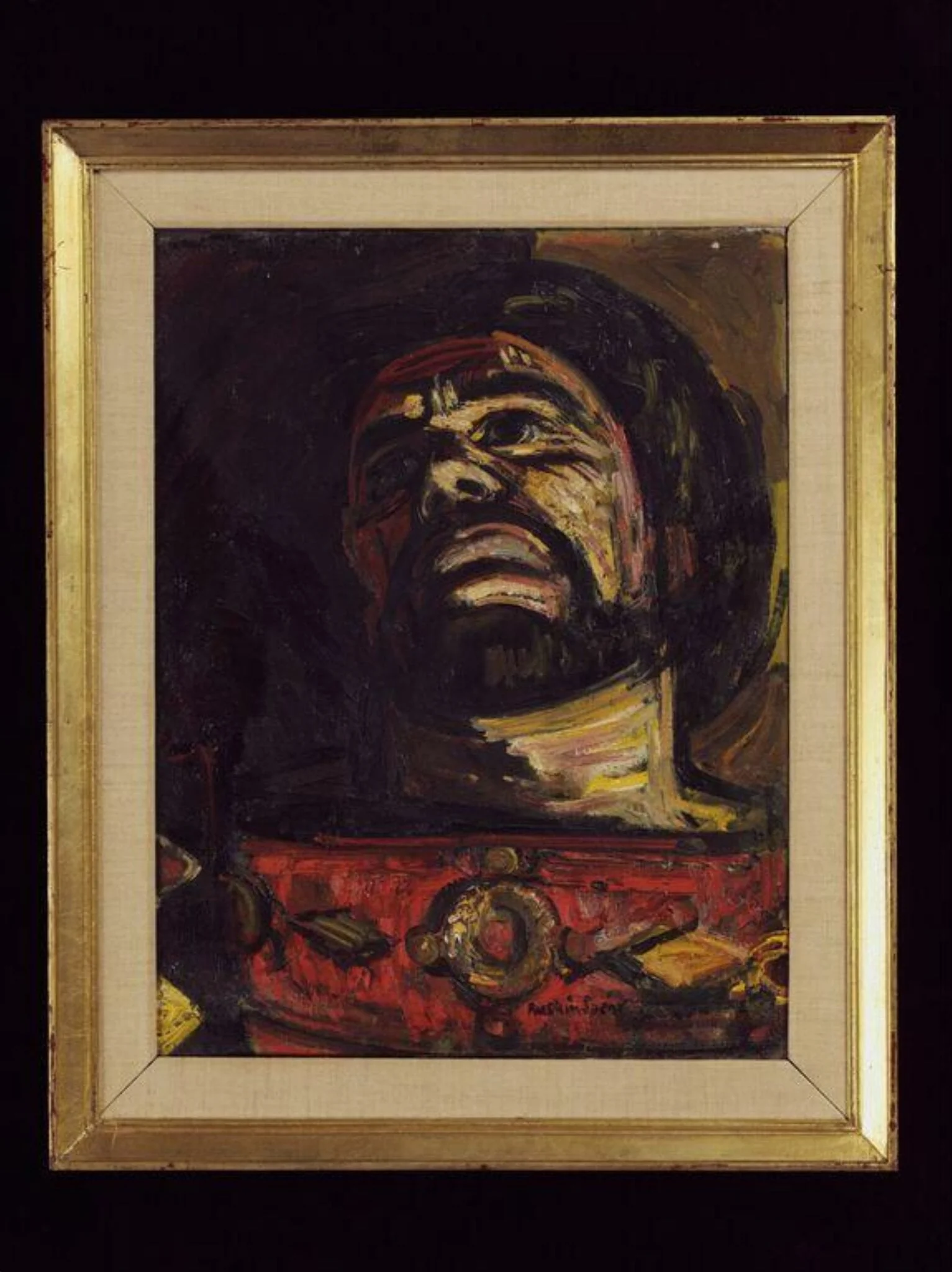 Laurence Olivier as Macbeth, detail
