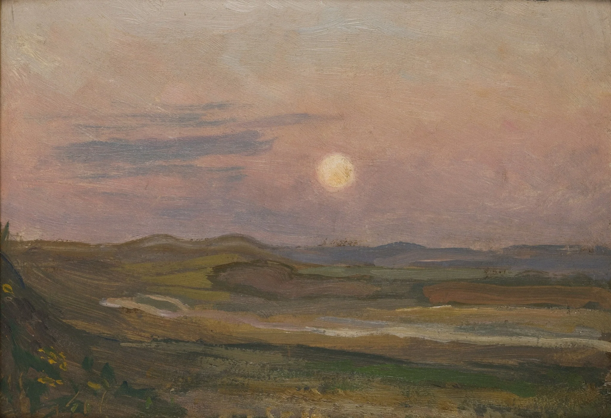Moonrise over Krzemionki, detail