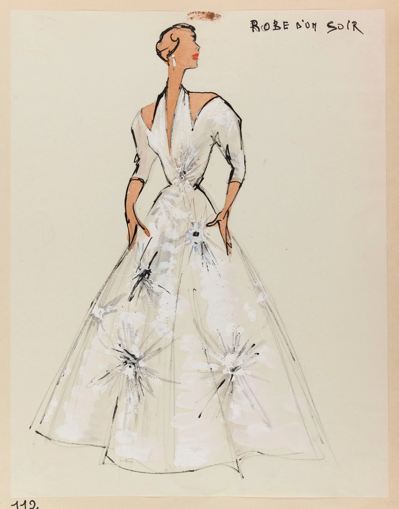 Robe d'un soir, detail
