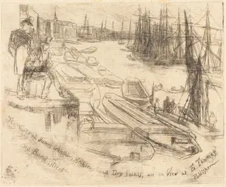 The Little Pool, by James McNeill Whistler, ink, 1861