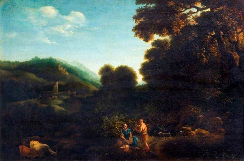Pastoral Landscape, detail