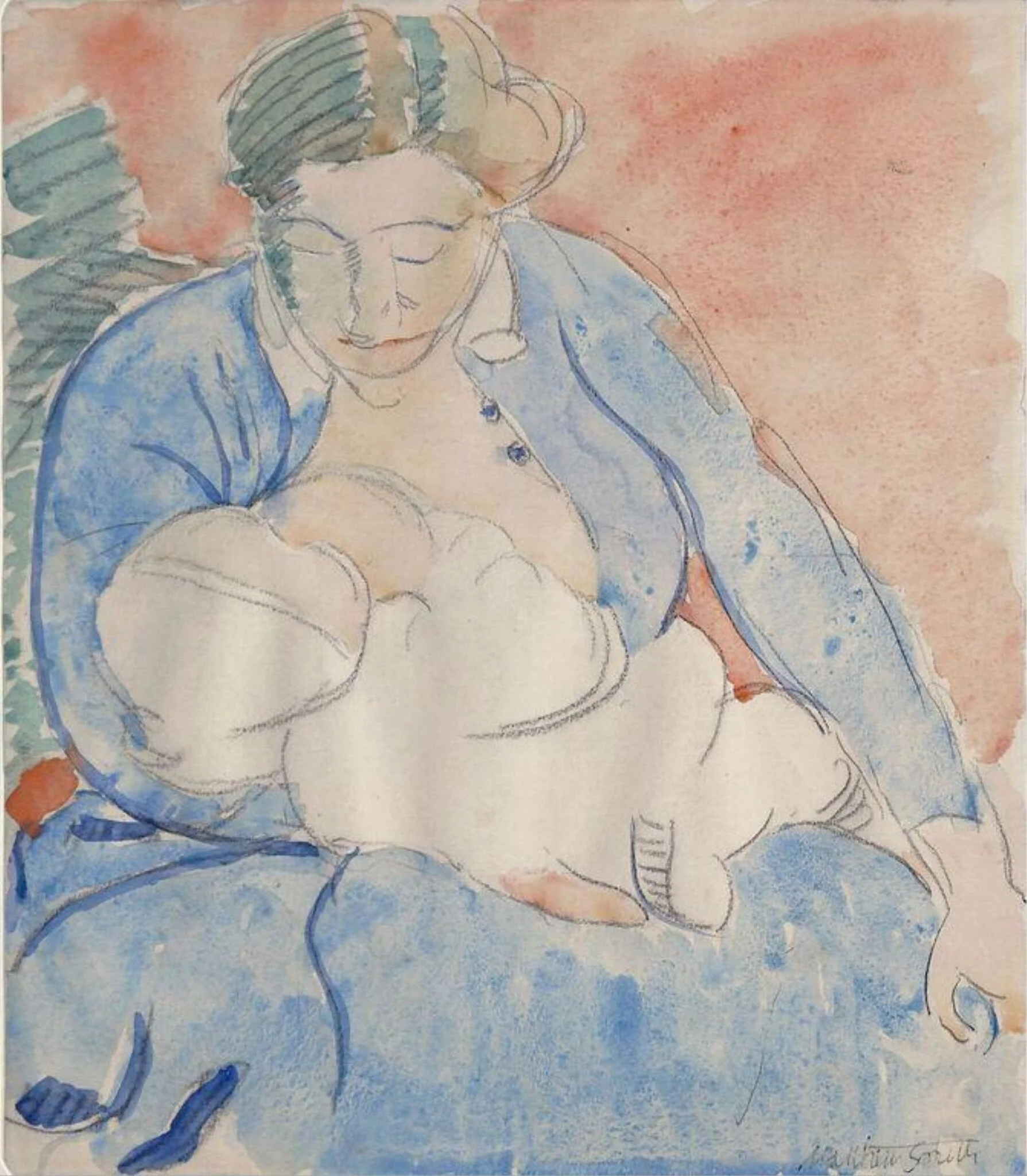 Nursing Mother, detail